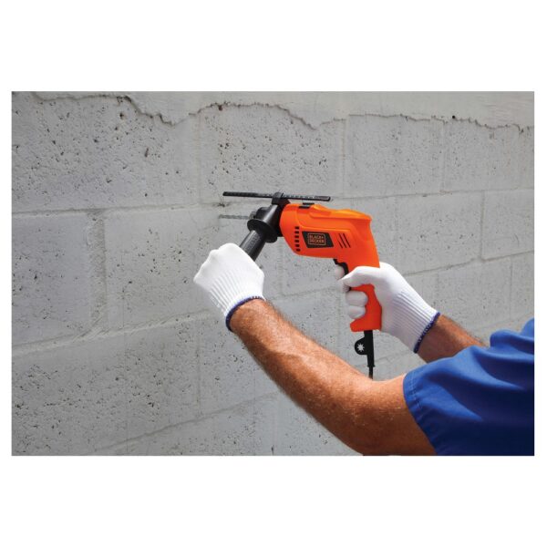 TALADRO BLACK&DECKER PERCUTOR HD555 550W 13MM - Imagen 3