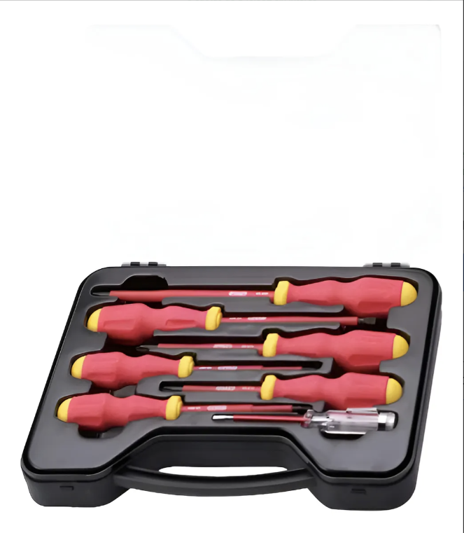 DESTORNILLADOR JGO ELECT. M/ROJO 7PZ STANLEY 65980