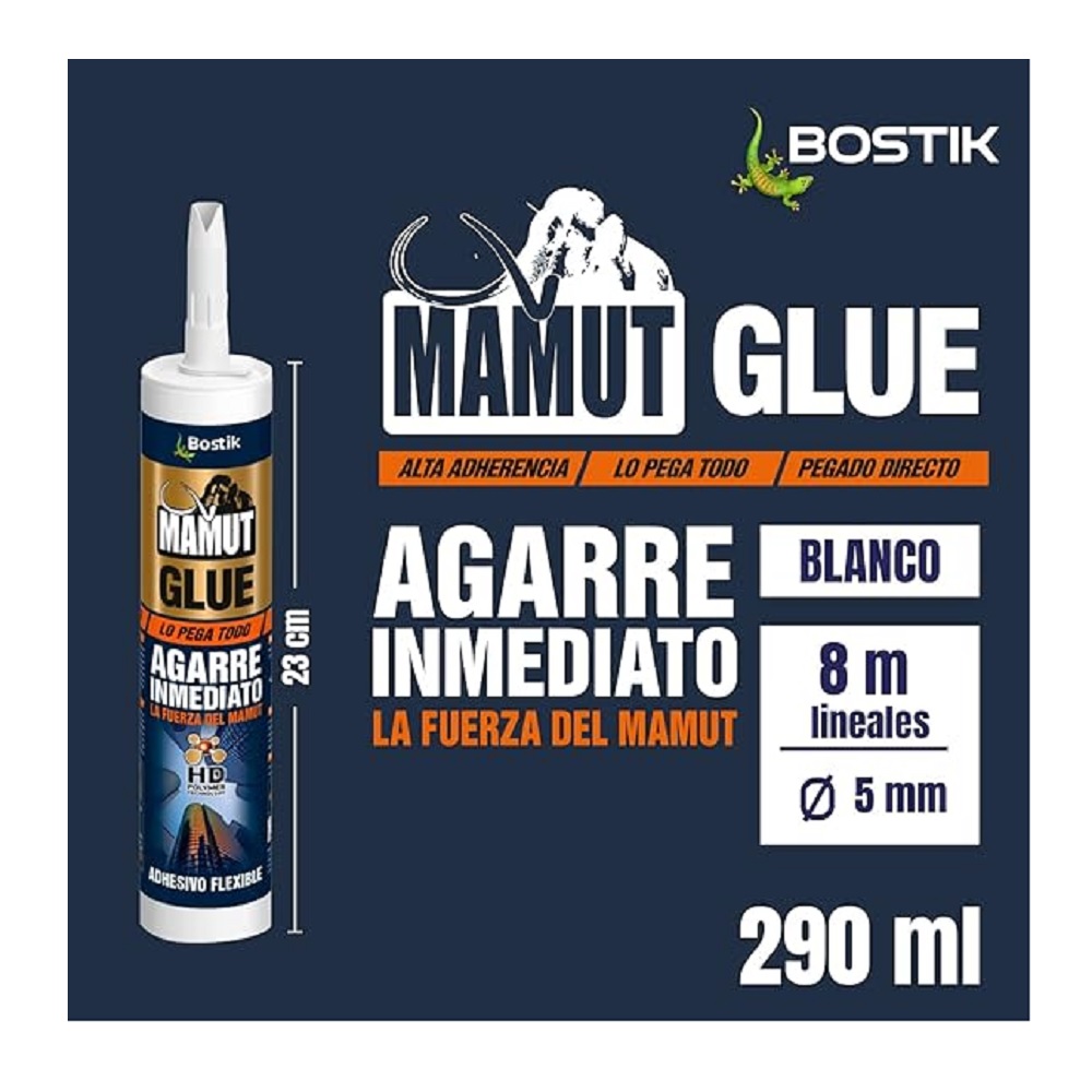 ADHESIVO MAMUT BLANCO 290ML BOSTIK - Imagen 2