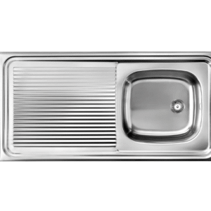 LAVAPLATO AC.INOX 100MM 1 CUBET SEC.IZQ 1 PERF.