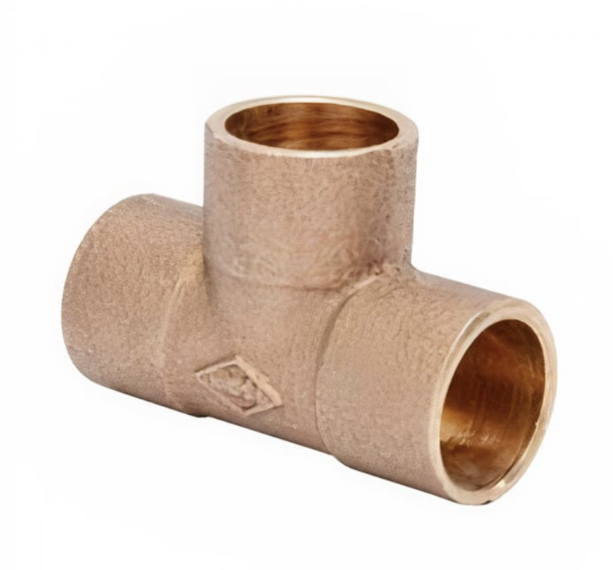 TEE BRONCE SOLDAR 2 X 2 X 3/4