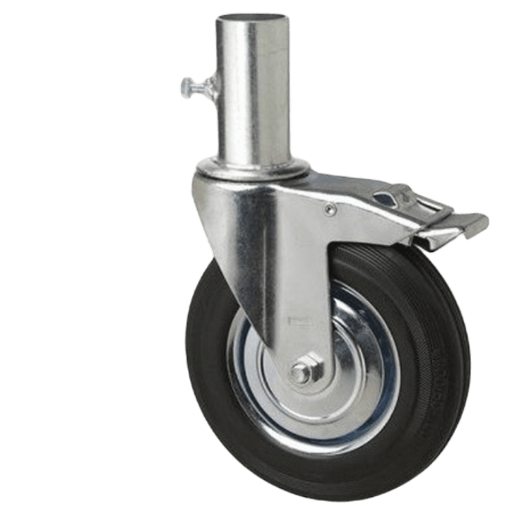 RUEDA PARA ANDAMIO 6 EJE 35MM. C/FRENO