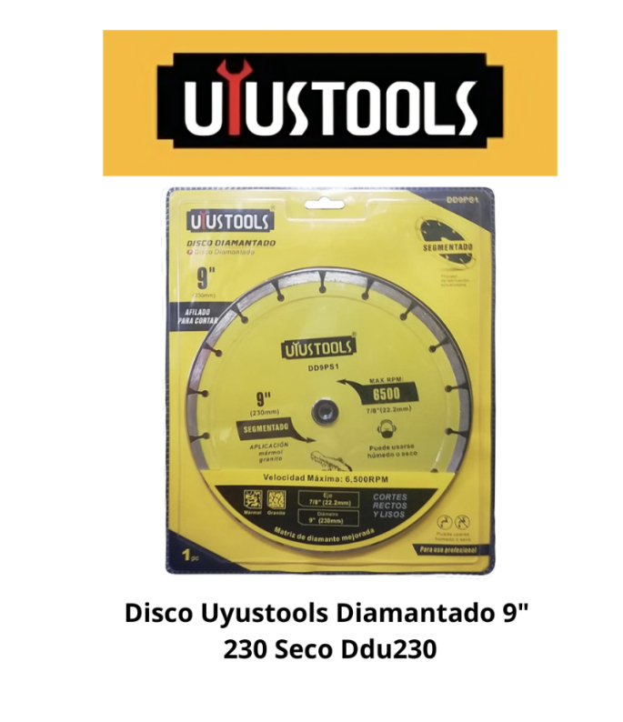 DISCO CORTE DIAMANTADO 230MM UYUSTOOLS DDU230