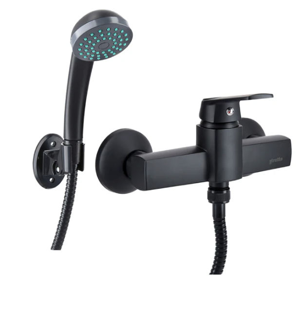 MONOM. DUCHA MODENA NEGRO MATE STRETTO 20MD5303420