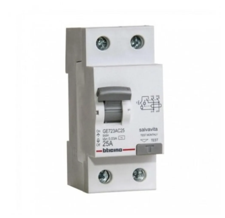 DIFERENCIAL 2 X 25A DIN BTICINO GE723AC25