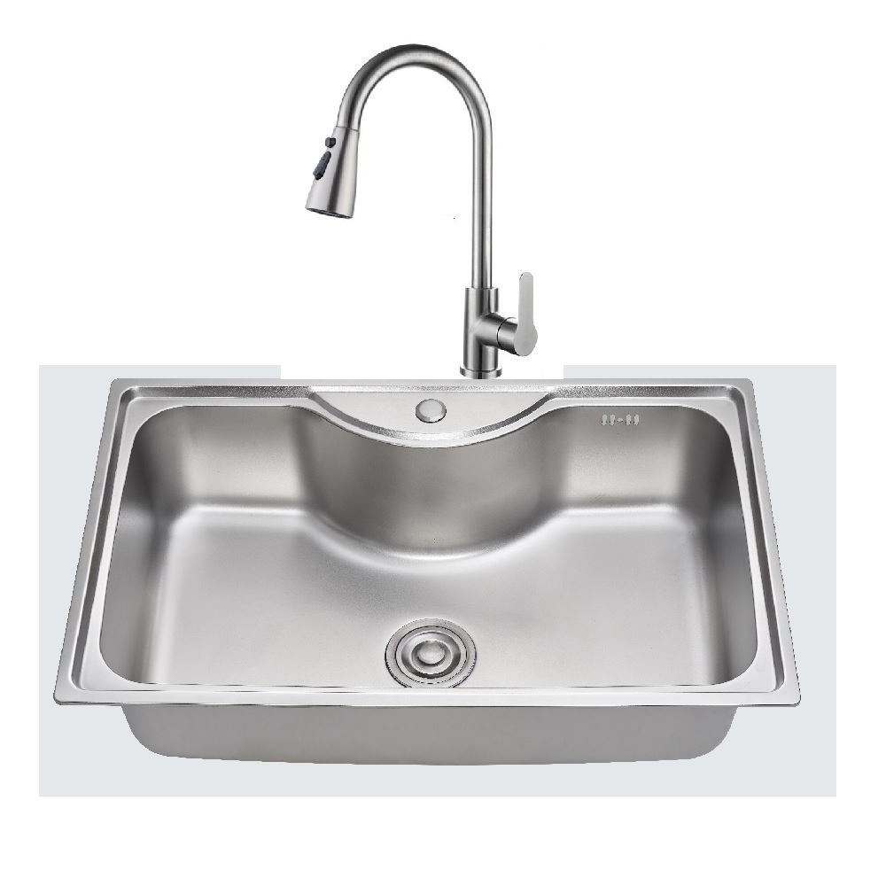 Kit Lavaplato empotrado acero inoxidable y Monomando extensible