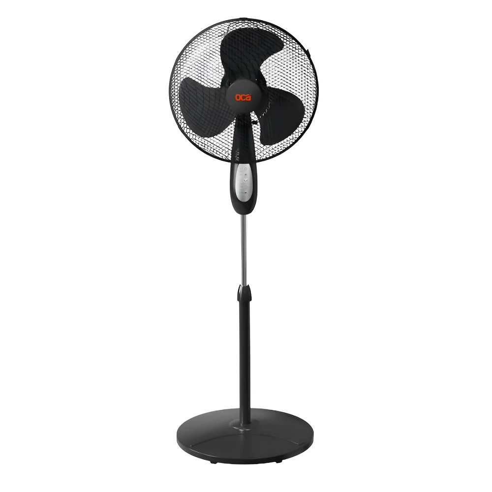 Ventilador de Pedestal 16" negro con control remoto Oca - Imagen 2