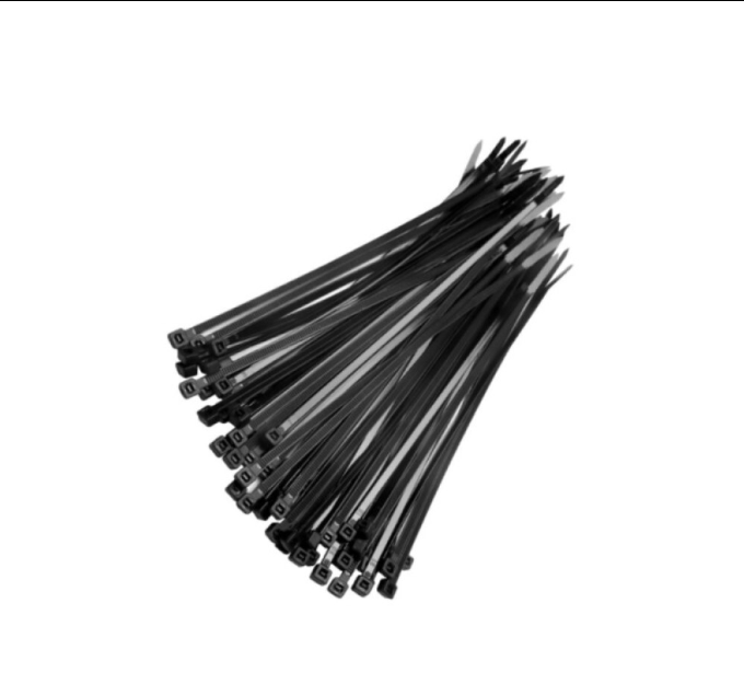 AMARRACABLES 14 NEGRO (4.8 X 350MM) BL/100UN