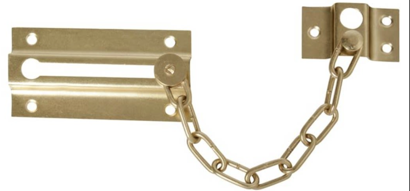 CADENA SEGURIDAD BRONCEADA