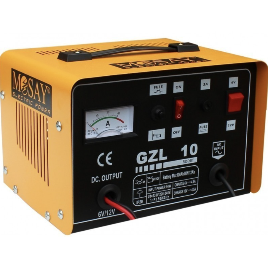 CARGADOR BATERIA MOSAY 6-12V 10AMP. MOD-GZL10