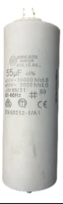 CONDENSADOR 55 MFD (PERMANENTE) RAP-3HP/LEN-3HP