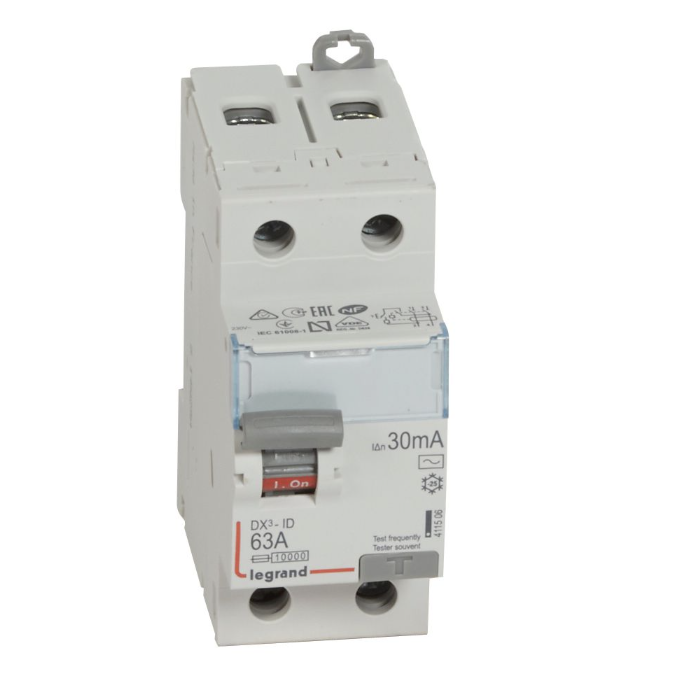 DIFERENCIAL 2 X 63A DIN LEGRAND 411506