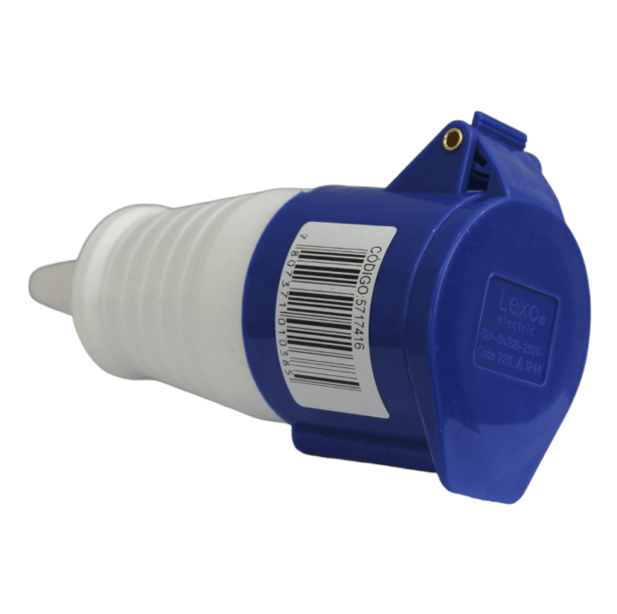 ENCHUFE HEMBRA VOLANTE 32A 2P+T INDUSTRIAL