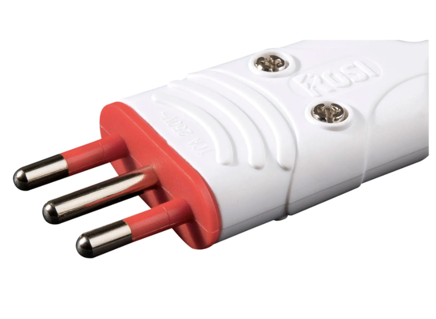 ENCHUFE MACHO 2P+T 10A ROSI BLANCO RS78003