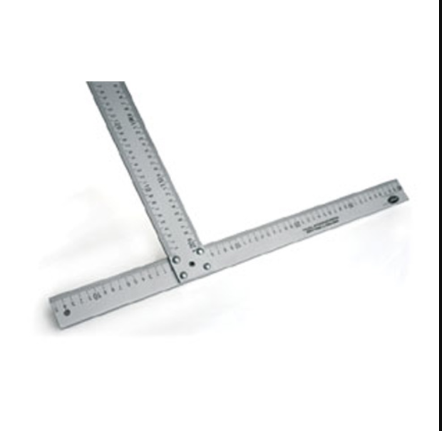 ESCUADRA T HECHIZA 1 X 1/8 X 6