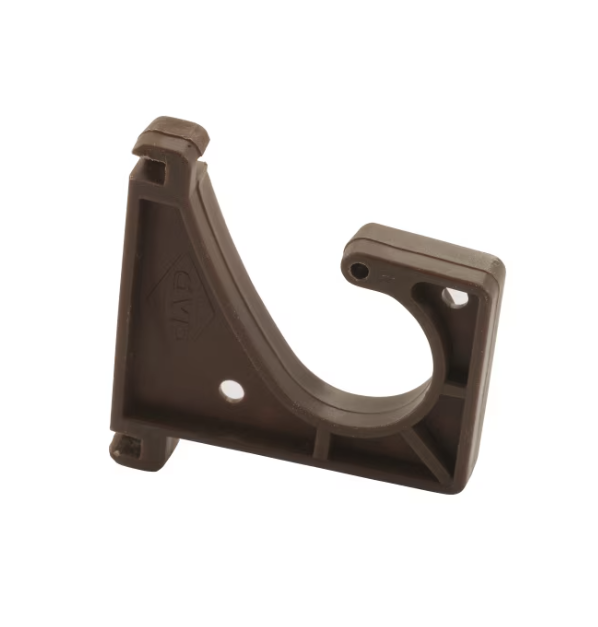 GANCHO J CAFE PLASTICO SOPORTE P /BARRA