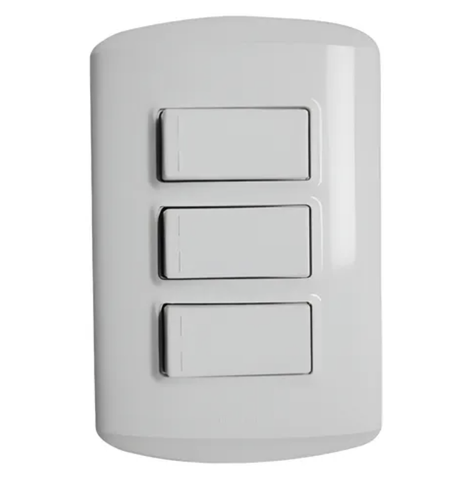 INTERRUP TRIPLE 9/32 EMBUT.MODUS BTICINO 1300BN