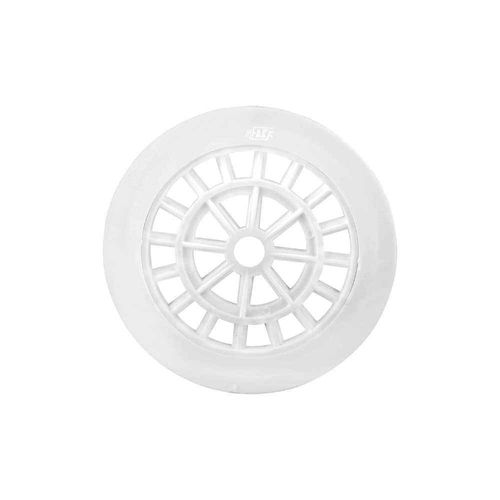 REJILLA PILETA PLASTICA 15CMS REDONDA BLANCA