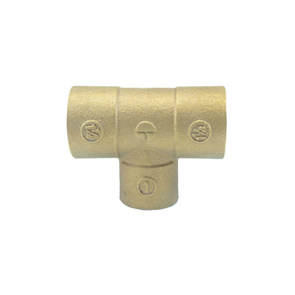 TEE BRONCE SOLDAR 1.1/4 X 1.1/4 X 3/4