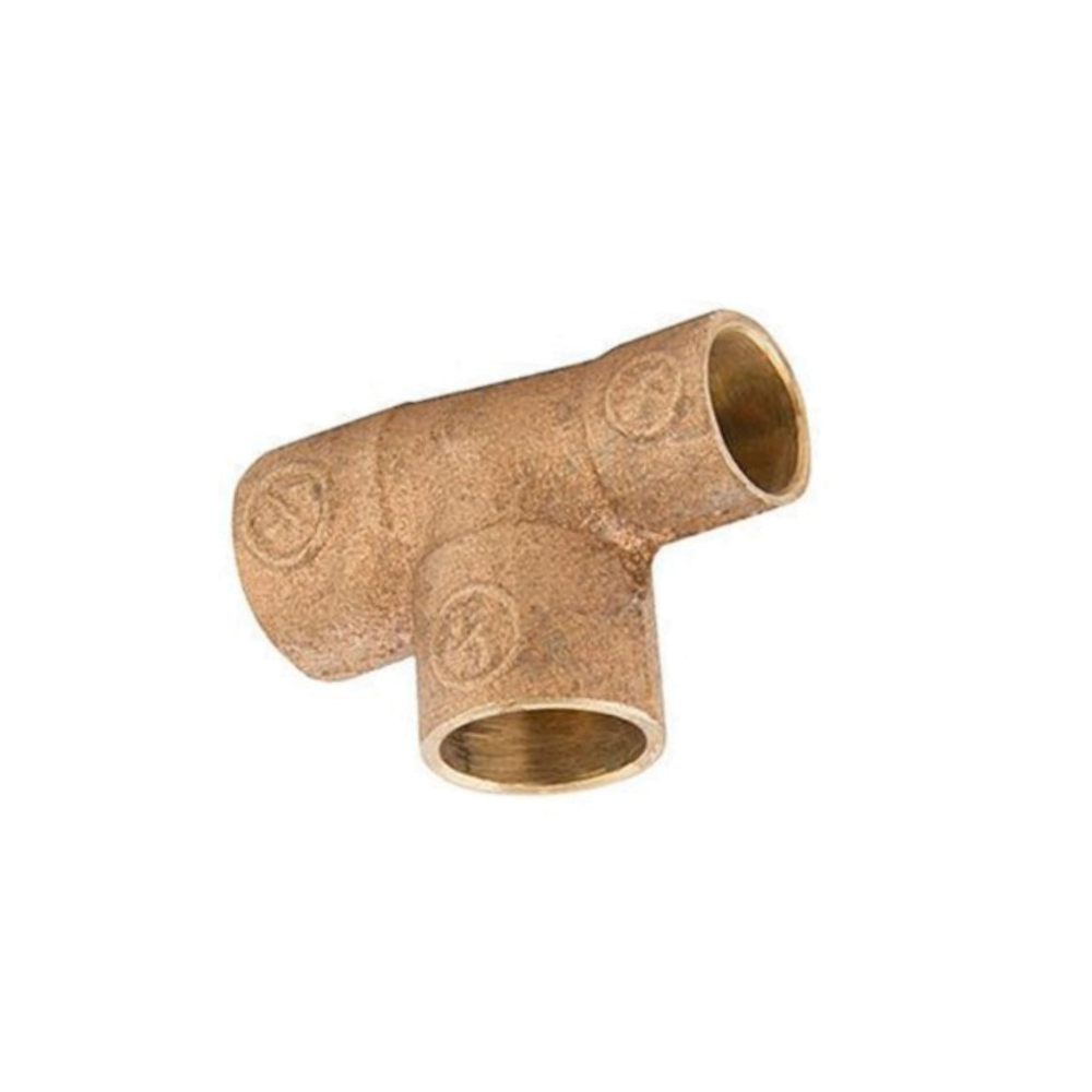 TEE BRONCE SOLDAR 1/2 X 3/8 X 3/8