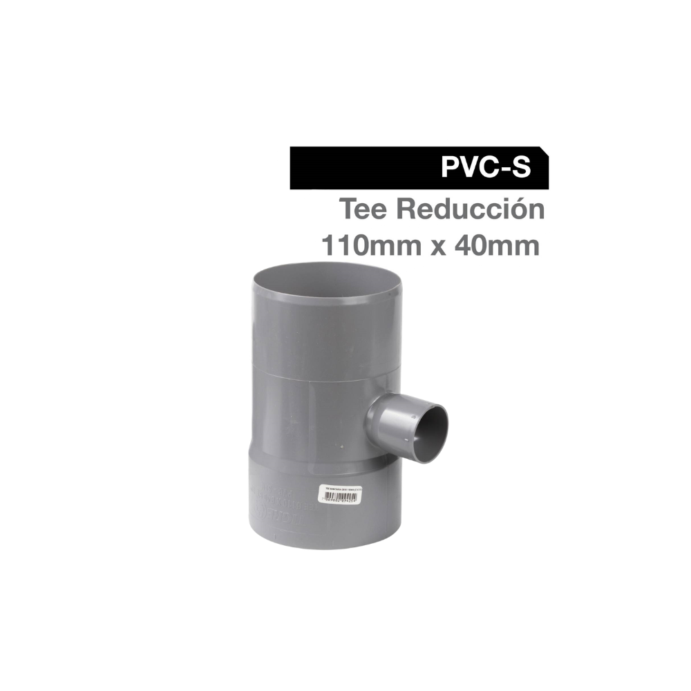 TEE PVC SANITARIA GRISCEM/CEM/CEM 110MM X 40MM