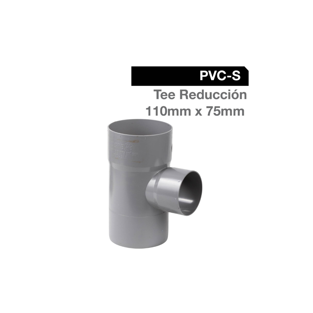 TEE PVC SANITARIA GRISCEM/CEM/CEM 110MM X 75MM