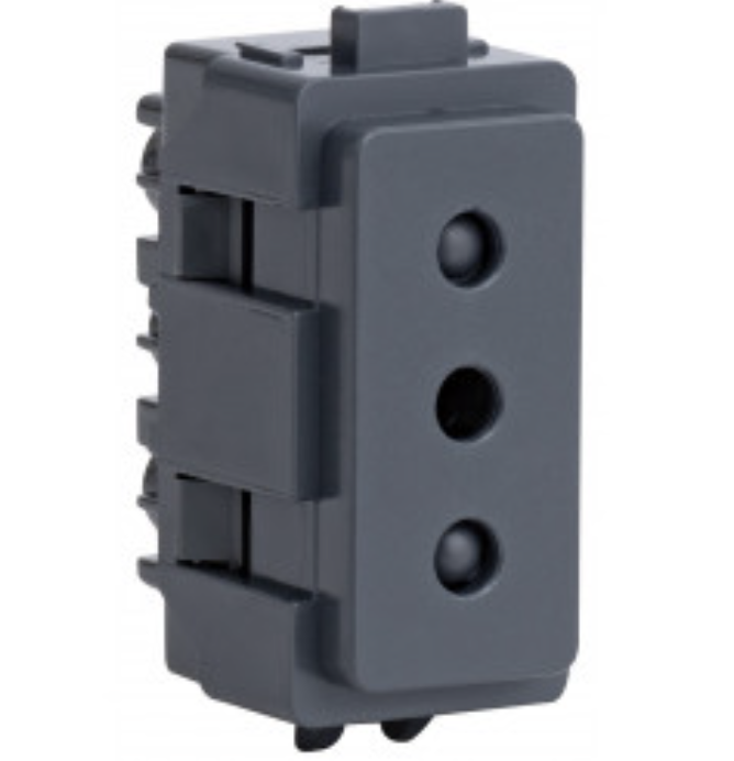 MODULO ENCHUFE 10A NOIR 7908 GENESIS MARISIO