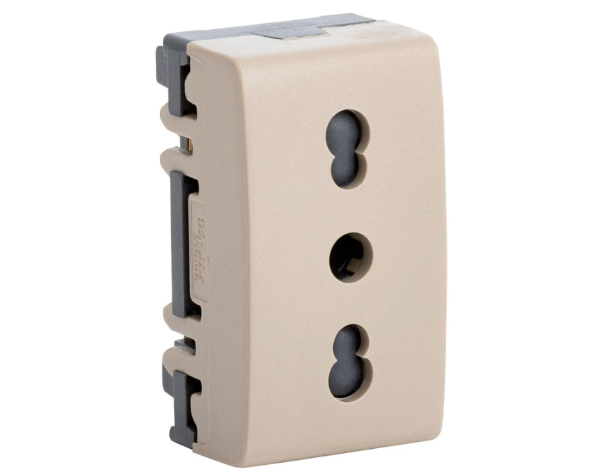 MODULO ENCHUFE 10A HABITAT MARISIO BEIGE 6708