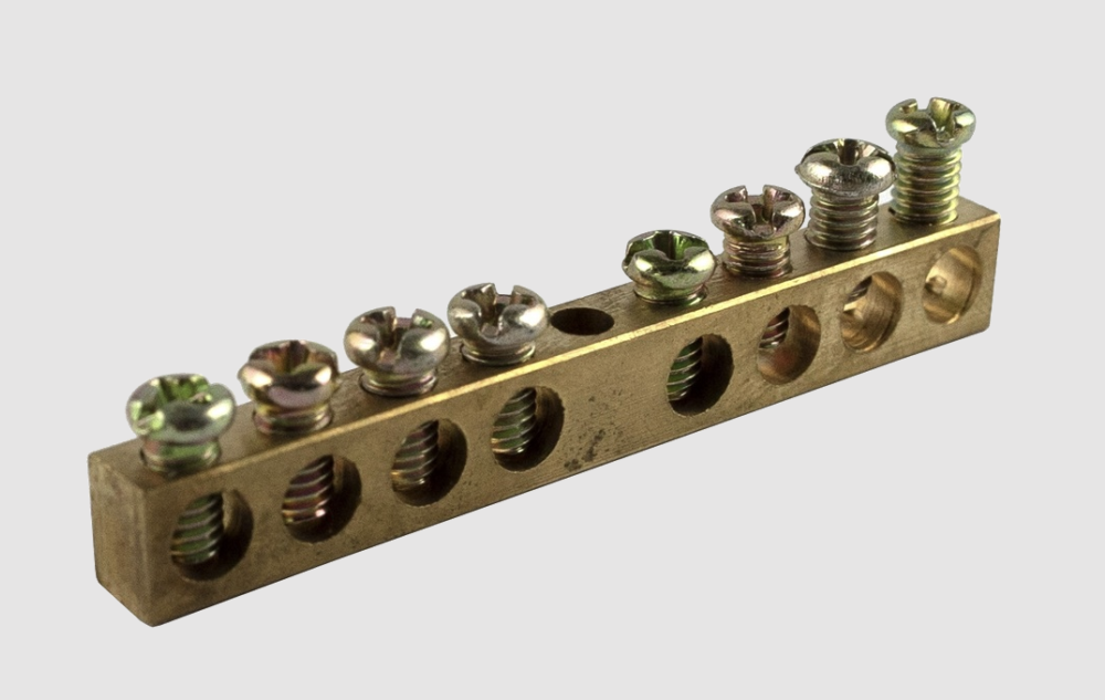 REGLETA BRONCE 8 POSICIONES MEC 0800BT0828