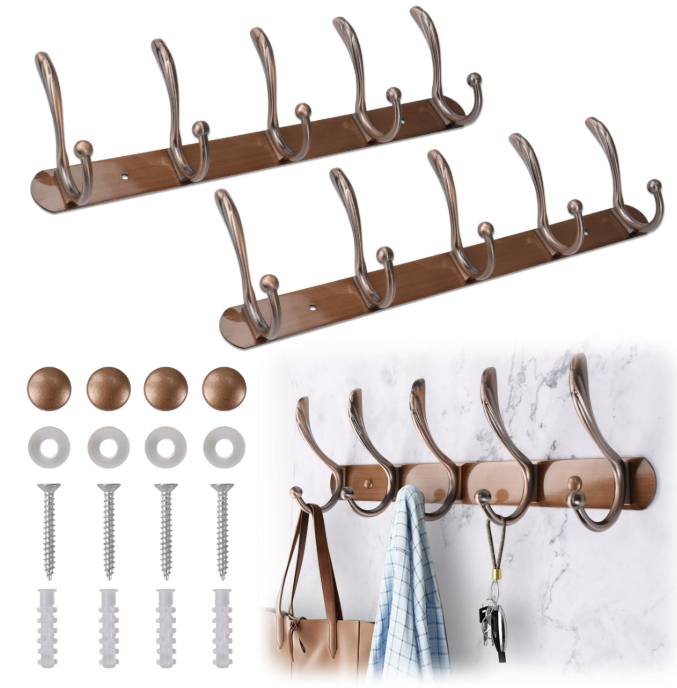 PERCHA ROMANA 5 GANCHOS BRONCE REY 21.5CM