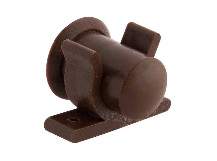 TOPE PUERTA PLASTICO CLIP CAFÉ