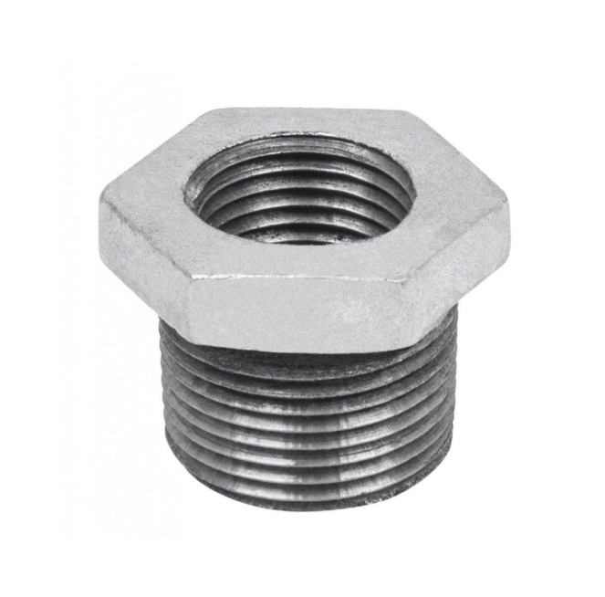 BUSHING GALVANIZADO 3/4 HE -1/2 HI