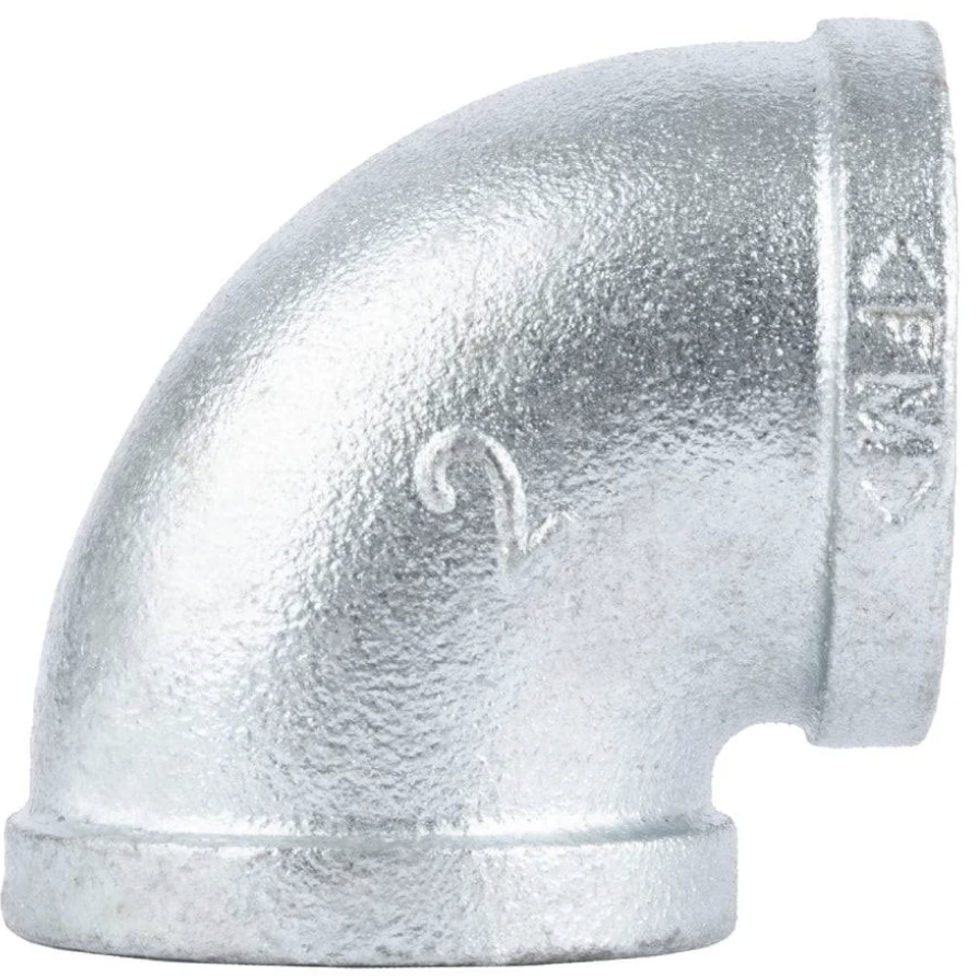 CODO GALVANIZADO 90 GRADOS HI 2