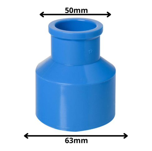 COPLA PVC PRESION RED. LARGA C/C M/H 63MMX50MM