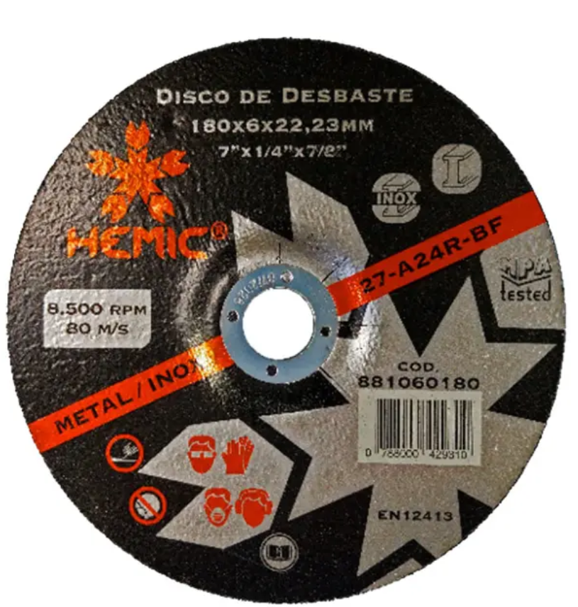 DISCO DESBASTE 7 HEMIC