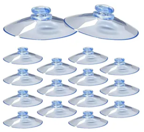 GOMA VENTOSA P/ VIDRIO GRANDE TRANSP. 60 MM