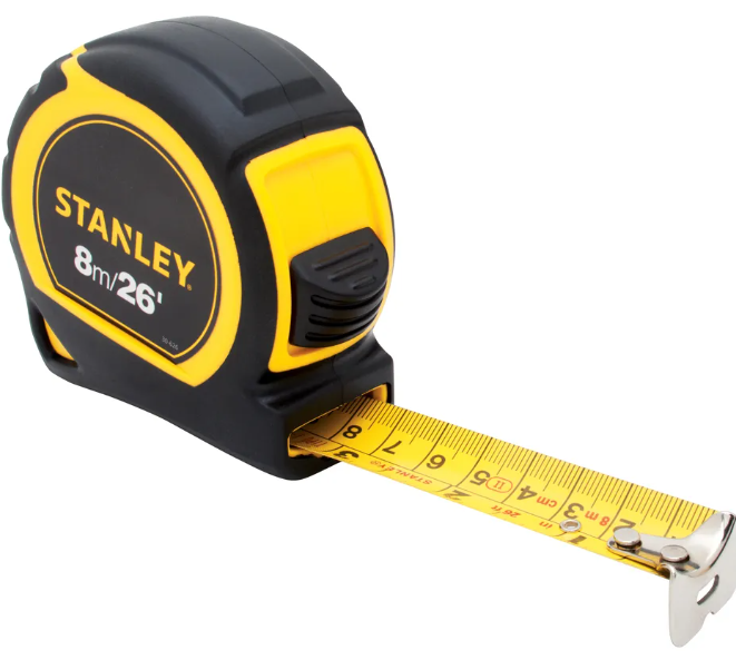 HUINCHA MEDIR STANLEY 8 MTS # 30626