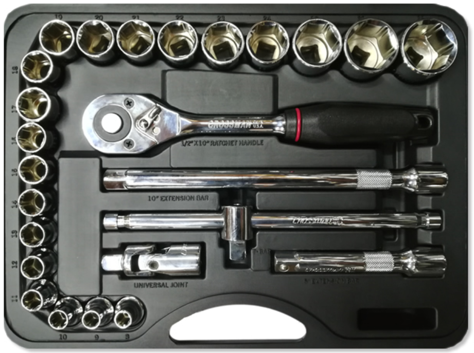 LLAVE DADO JGO 25 PZAS 8-32MM CROSSMAN 99071