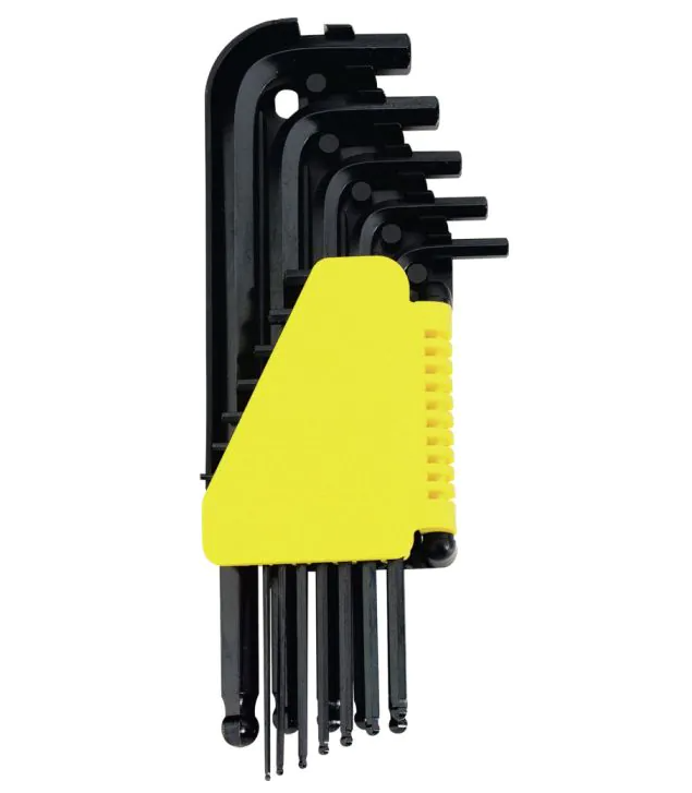 LLAVE ALLEN JUEGO 10 PZAS ECONOM AMARILLA