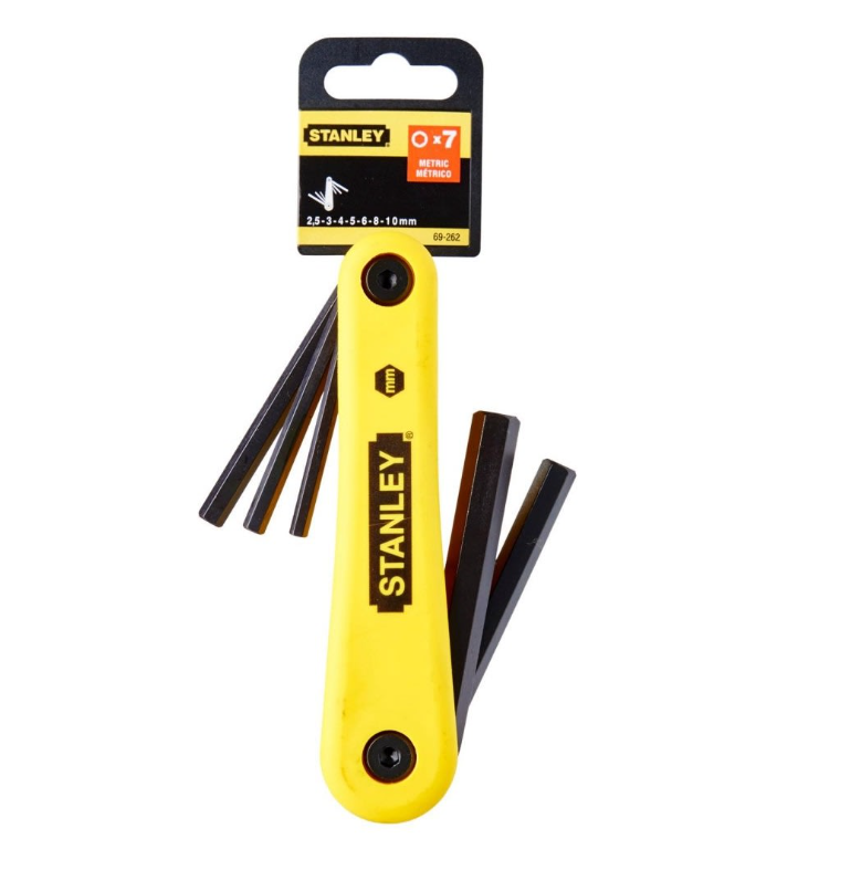 LLAVE ALLEN JUEGO 7 PZAS 2. 5-10MM STANLEY(69-262)