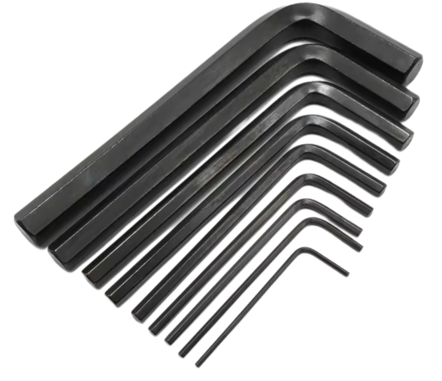 LLAVE ALLEN JUEGO 8 PZAS 1.5- 6MM GERMANY NEGRA