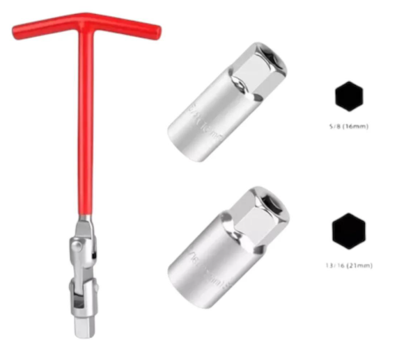 LLAVE BUJIA DADO 13/16 CON MANILLA TAIWAN (21MM)