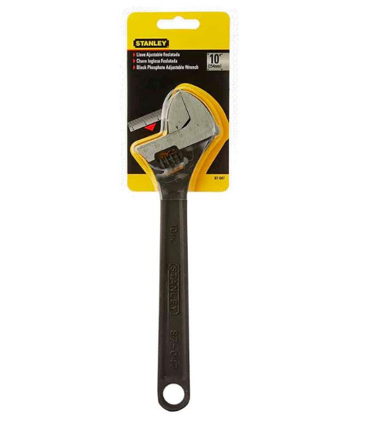 LLAVE FRANCESA 10 STANLEY NEGRA