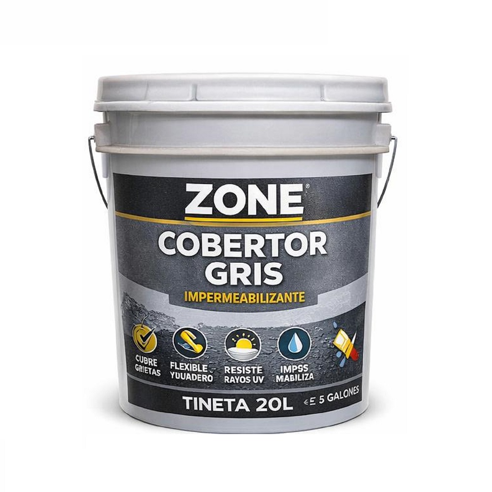 RENOVADOR DE TECHOS ZONE COBERTOR DYNAL GRIS GALON