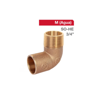 CODO BRONCE SO-HE 3/4