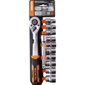 LLAVE DADO JGO 12 PZAS 1/2 pulg Con CHICHARRA WOKIN 154830