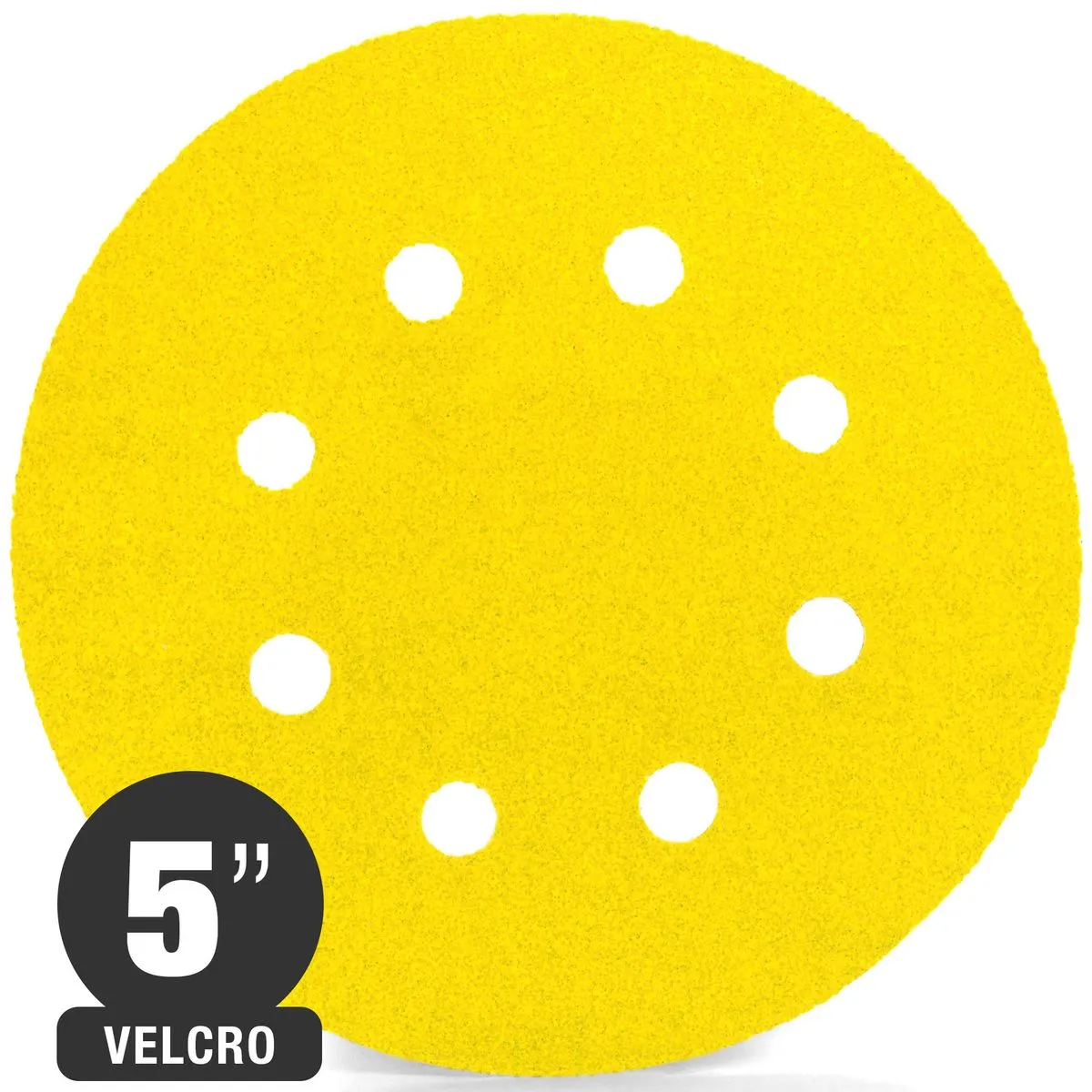 DISCO LIJA 5" GRANO 80 CON VELCRO – 8 PERFORACIONES