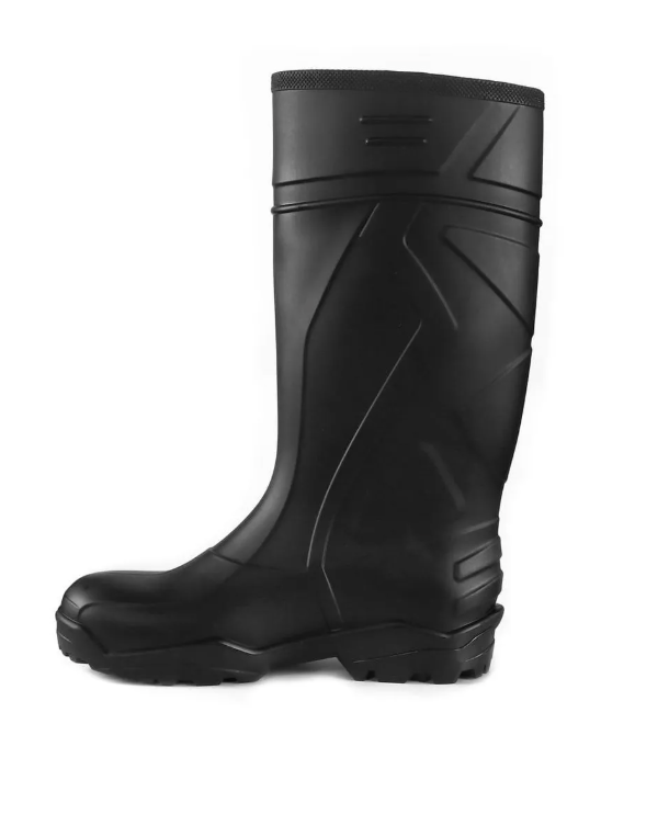 BOTA DE SEGURIDAD GOMA/PVC NEGRA 44 PUNTA ACERO