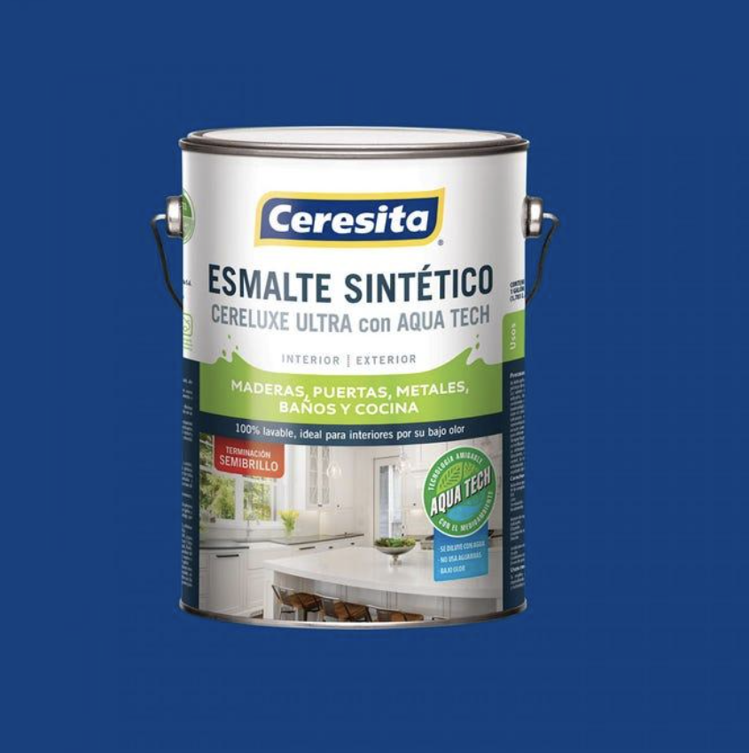 ESMALTE SINT.CERELUX ULTRA AZUL PACIFICO 1/4 GL (A
