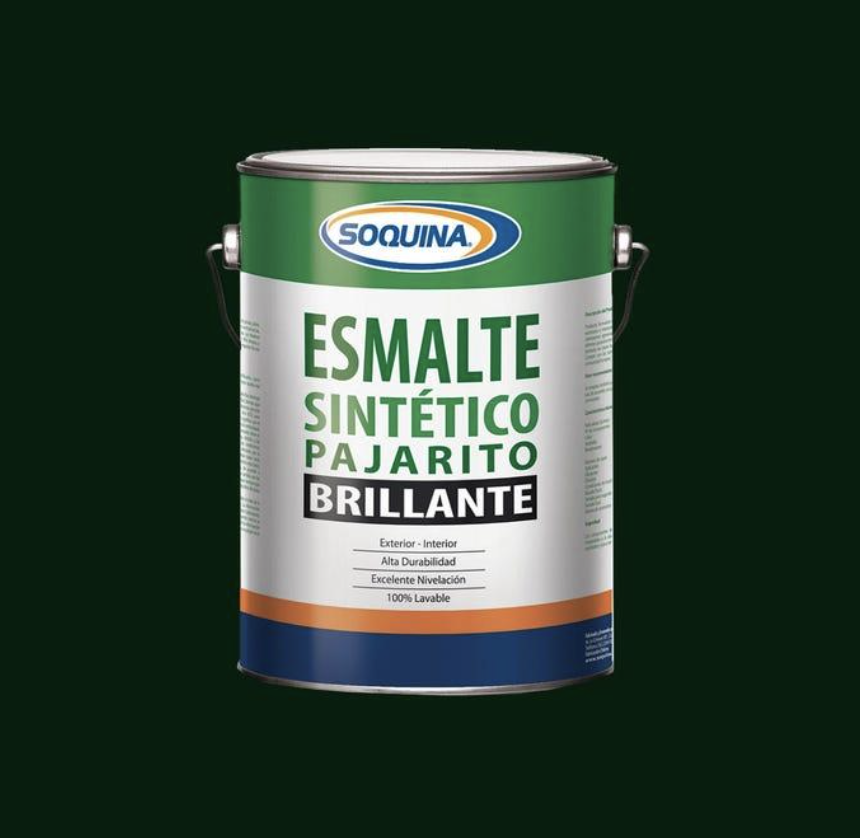 ESMALTE SINTETICO PAJ VERDE REJA 1/4 G SOQUINA